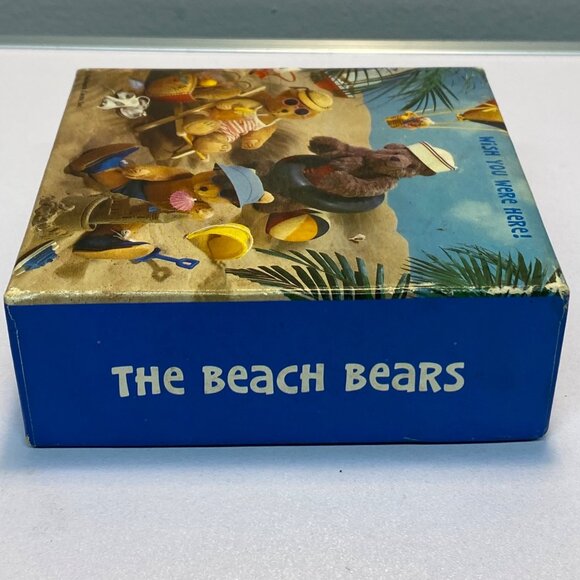 Vintage Springbok "The Beach Bears" Mini Jigsaw Puzzle 7" x 7" Hallmark Cards - Picture 5 of 7